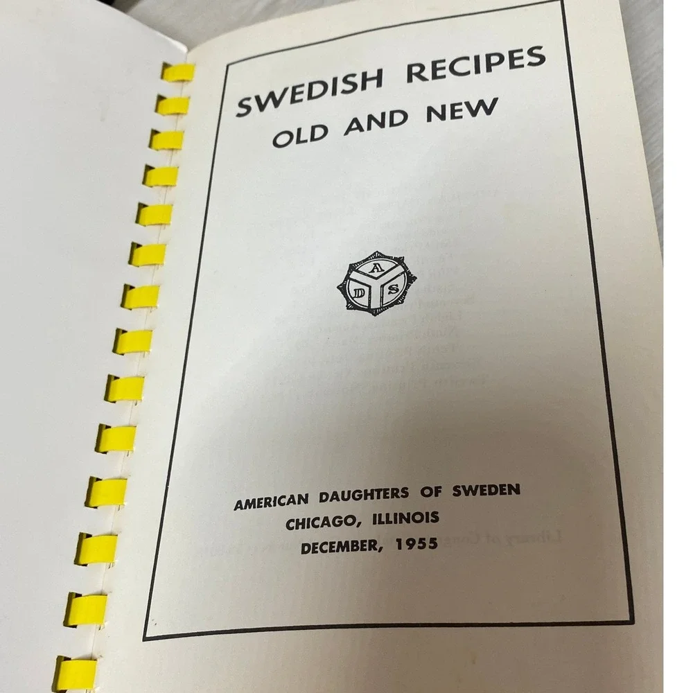 Lot of 7 Vintage Swedish Cookbook Smorgasbord Regional Recipes Heritage Baking